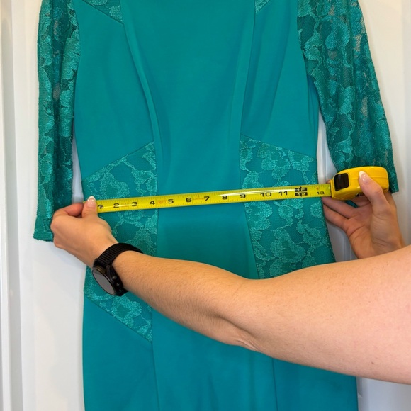 ANTONIO MELANI Teal Long Sleeve Dress - Picture 5 of 8